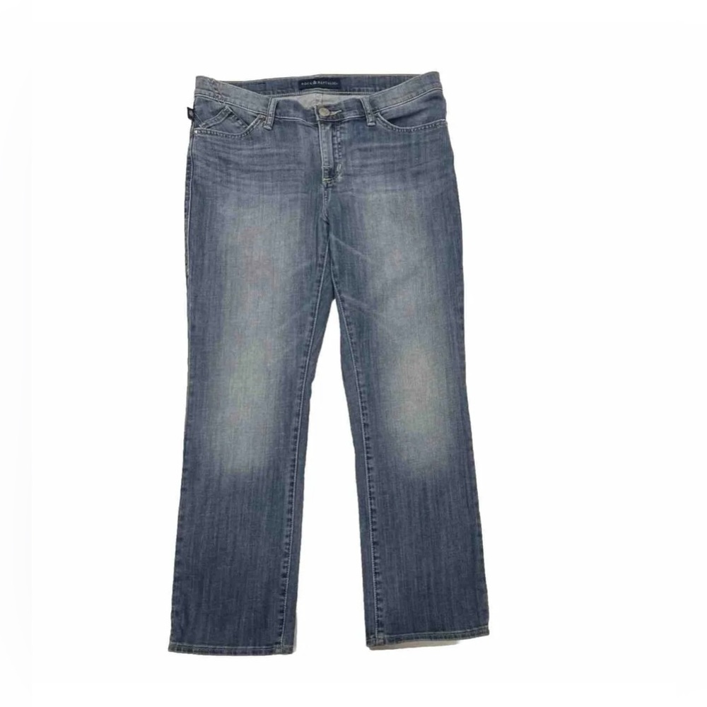 Rock & Republic Kendall Women’s Size 12 Blue Jean Bootcut Mid Rise Med W…